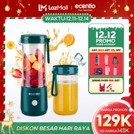 ecentio Blender Portable Mini Juicer 6/8/10/12 Mata Pisau 2 botol 380ML+380ml Blander Jus Buah Port