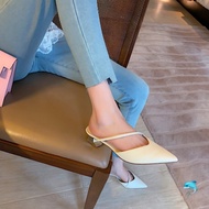 CnK SOFT LEATHER SHOES WITH HEXAGON HEEL 3cm