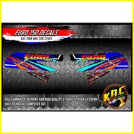 ◐ ◰ ♠ EURO 150 Gas tank Decals sticker