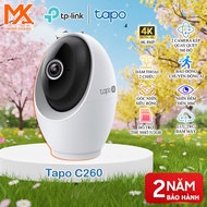 [Genuine Tapo] Tapo C260 8M– AI Wi-Fi Camera Home Security Scanning | Smart Tracking, 2-Way Talk