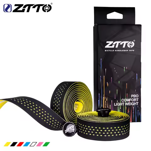 ZTTO Road Bike Handlebar Tape - EVA/PU Vibration Damping Tough Color Wrap for Bull Horn Handlebar