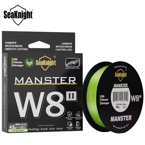 SeaKnight Brand W8 II 500M Fishing Line 8 Weaves Multifilament PE Braided Line Si+ coating Saltwater
