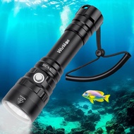 Lampu Suluh Selam Wurkkos WK20S - Lampu Selam Super Terang 2000 Lumen, Lampu Bawah Air LED 5000K IPX