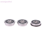 amongasdfw1 10Pcs F695-2RS Stainless Steel Bearing Flanged Miniature Deep Groove Bearings F695 Beari