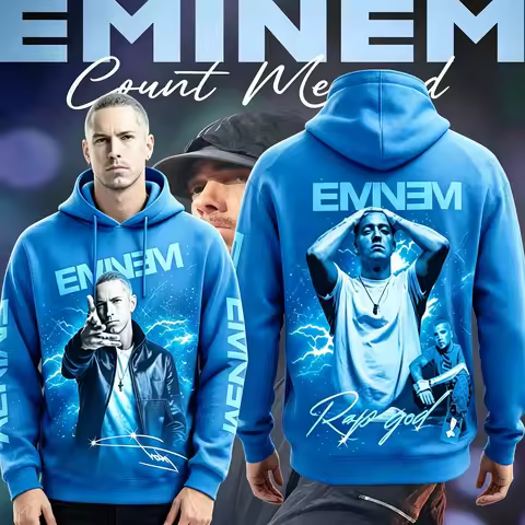 Hip Hop Rapper Eminem 3d Print Hoodie Men Women Fashion Oversized Hoodie Sweatshirt Fan Gift Adult T