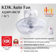 KDK KQ409 40cm/16" Auto Fans / Kipas Auto (White) KDK Fans / Kipas Ceiling / Kipas Dinding / Kipas K