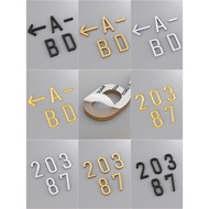 Gold Hdb Unit Number Door Number Signage House Unit Number Door Number Sticker House Number Plate Un