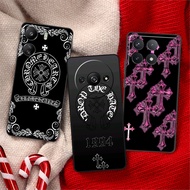 Soft black phone case for Xiaomi Poco F5 X3 X4 GT X5 F6 X6 M6 Pro C31 C40 C55 C65 23HK Chrome Hearts