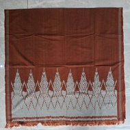 Kain Tenun Motif Kepiting Warna Merah ungu hitam tenunan buatan jepara khas sumba sumbawa merumere a