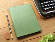 【大人の文具】手工真皮記事本/手帳/書套/A5 (英文刻印/附禮盒)