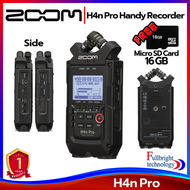 เครื่องบันทึกเสียงพกพา Zoom H4n Pro Handy Recorder เครื่องบันทึกเสียง พร้อมไมค์สเตอริโอในตัว ประกันศ