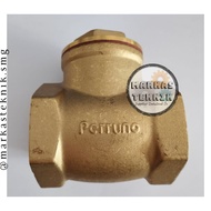 PERRUNO 1 1/2" Brass Check Valve / 1 1/2 Inch Brass Check Valve