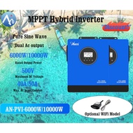 PVI 6KW/10KW MPPT Inverter With WIFI and CT Solar Inverter off grid Inverter can be Connected to Wat
