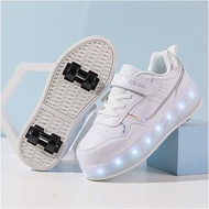 Double Wheel Skate Skate Shoelace Wheel Children's Runaway Shoe Roller Skate Boy's Shoe Wheel Remova