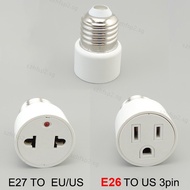 100-240V   E26 E27 Bulb To US/EU Plug Light Fixture Bulb Base Lamp Socket Adapter Convert E27 Base T