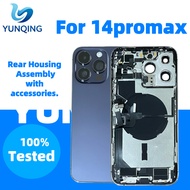 Second Hand Complete Back Housing Chassis Compatible with iPhone14promax Rear Cover Frame Dismantled