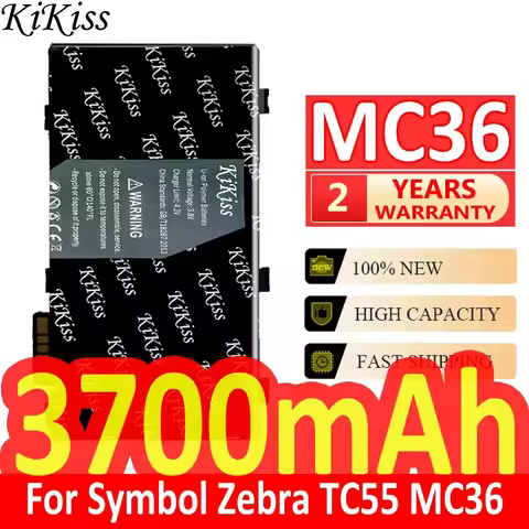 Robust 3700mAh Industrial Handheld Terminal Battery for Motorola Moto Symbol Zebra TC55 MC36