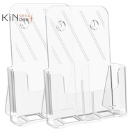 Brochure Holder 8.5 X 11 Brochure Display Stand Acrylic Brochure Holders Clear Flyer Holder Display Stand, 2 Packs Easy Install Easy to Use