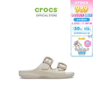 CROCS รองเท้าแตะผู้หญิง SATURDAY ENAMEL BUCKLE SANDAL รุ่น 212867-2MC - FRAPPE