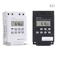 All TM616W-4 Digital Electronic Timer 220V 30A Weekly Programmable Relay Controller