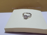 [全新] 莫桑鑽戒指4號 連證書