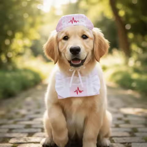 Dress Up Funny Cat Nurse Outfit Breathable Nurse Hat Pet Cosplay Clothes Adjustable Pet Pink Uniform