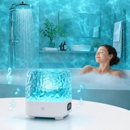 Spa-Like Shower Light, Waterproof LED Shower Lamp with  Speaker | 16 Colors Rechargeable Ocean Wave 