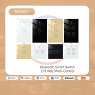 Smart Light Switch 2/3 Way Bluetooth Multi Control Association Sig Mesh Tuya Smart Life App Alexa Go