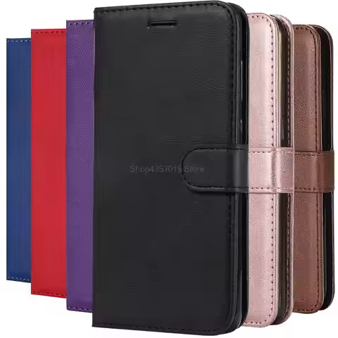 Leather Phone Case for Samsung Galaxy S5 S6 S7 S 7 Edge S8 S9 S10 S20 S21 Plus S20FE S23 SM-G930F G9