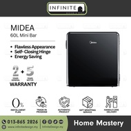 Midea MDRD88FGD30 60L Black Colour Mini Bar / Refrigerator / Fridge / Peti Sejuk