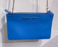 Prada woc passport bag 電光藍 電話袋 護照袋 手機袋 包包 旅行 証件