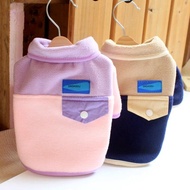 Pet Dog Clothes Coat Lapel Coat Dog Cat Clothes Dog Winter Clothing Teddy Beagle Clothing Sweater Fl