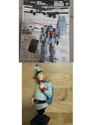 Bandai 高達模型 高達人物  GTO HG 吉姆 RGM-79 GM SLEGGAR 所見所得 滲線 消光 水貼 共兩個 完成品