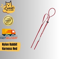 FERPLAST - Nylon Rabbit Harness Red - Rabbit Accessories