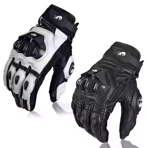 Furygan AFS 6 Motorcycle Gloves Short Knight Carbon Fiber Drop Protection Gloves Leather Wearable Br