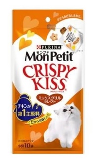 PURINA - 貓脆餅 Monpetit Crispy Kiss 混合烤肉味30G (2206) 到期曰2026.04 平行進口
