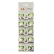 [SG] [10 Pieces] T&E AG9 SR936SW LR45 394 Alkaline Button Battery