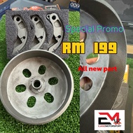 set daytona clutch bell custom n shoe carbon For Nmax/ Nvx