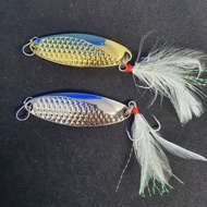 JUYANG Scale Leech SPOON, Large Spoon for Sebarau / Tengas / Haruan / Peacock Bass Dan