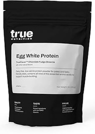 True Nutrition Egg White Protein Powder - 24g Non-GMO Egg Protein per Serving - Low Carb, Low Fat, P