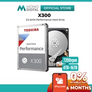 Toshiba X300 Performance Internal Hard Drive 4TB 8TB 10TB 12TB 14TB 16TB 18TB 20TB 7200RPM 3.5" SATA
