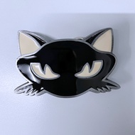 [Jean's Friend] Black White Cat Starman < Cat > Embossed Belt Buckle Belt Buckle
