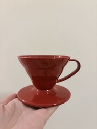 Hario V60 01 膠紅色咖啡濾杯