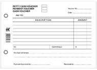Petty Cash Voucher 3 in 1 Payment Cash Voucher Form 100 pieces Per Booklet A5 Paper Size