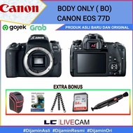 garansi body only canon eos 77d / kamera canon 77d body only/ canon