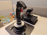 有埋防塵套最新硬件版本Thrustmaster HOTAS Warthog + Throttle Flight Sim JoyStick set metal build 套裝 not WinWing 