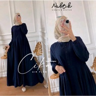 GAMIS PUTIH BAHAN CRINKLE GAMIS CRINKLE PREMIUM GAMIS CRINKLE TERBARU 2023 BAHAN ADEM GAMIS BAHAN KR