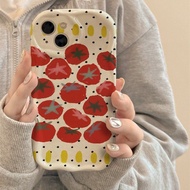 Cute Star Tomato Case Samsung S24 S25 J7Prime M34 F34 S23FE S21FE S20FE S22 S23 S21Ultra S25Ultra S2