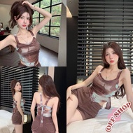 OFF SHOP New 2025 Tank Top Tie Back Brown Is Often Stylish And Unique.' FY2629