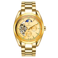 TEVISE New Men Luxury Automatic Mechanical Watch Stainless Steel Waterproof Luminous Skeleton Wristw